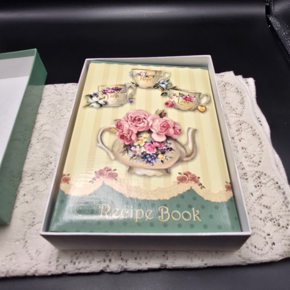 Vintage Sandy Lynam Clough Recipe Book New with Box Faith Hope Love Kitchen - Picture 10 of 12